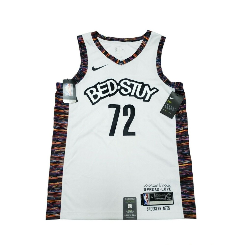 Nike Brooklyn Nets #72 Biggie City Edition Swingman Jersey Sz 44 M CU0192-100